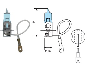 0026041000000 - H3 LAMP.12V 55W B.LIGHT